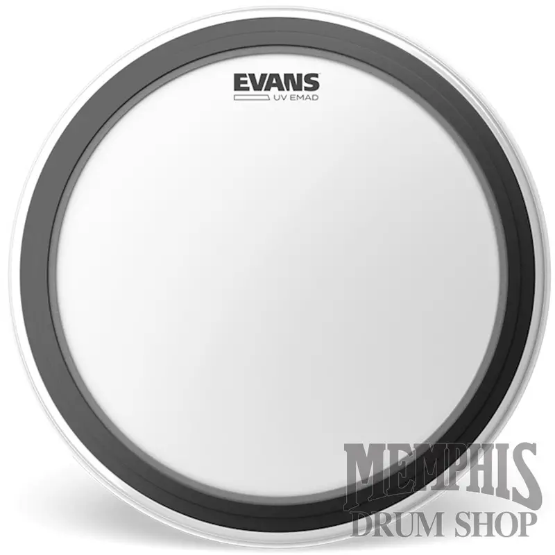 Evans Emad Uv1 Coated 22-Inch Bass Drumhead – Integrated Muffling And Vintage Vibe 1