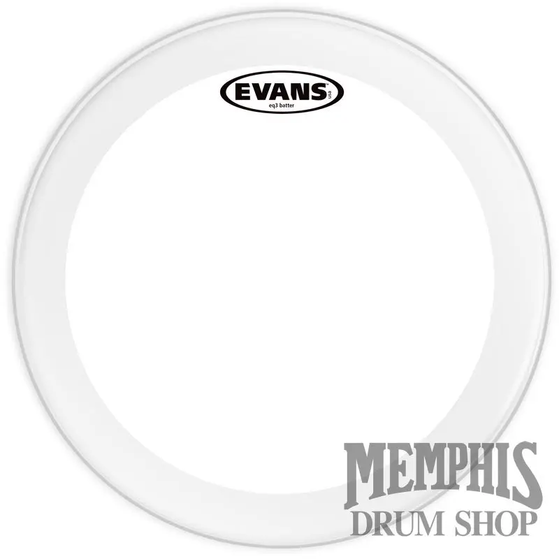 Evans Eq3 Batter Clear 22-Inch Drumhead – Crisp, Balanced Fundamental With Minimal Damping 1