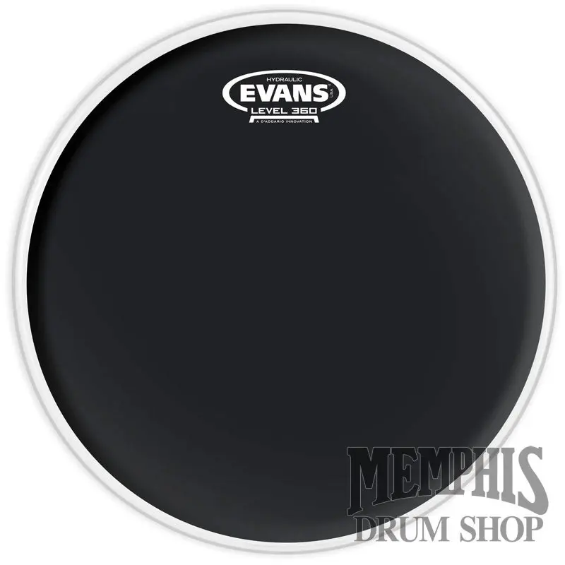 Evans Hydraulic Black Coated Drumhead – 14 Inch 1