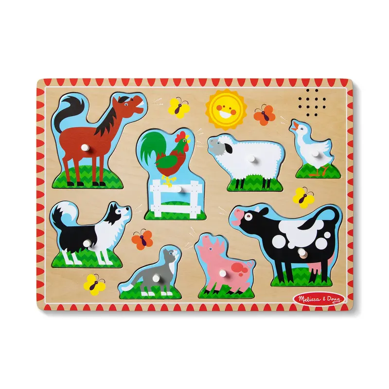 Farm Animals Sound Puzzle – 8-Piece Rural Themed Audio Puzzle 1