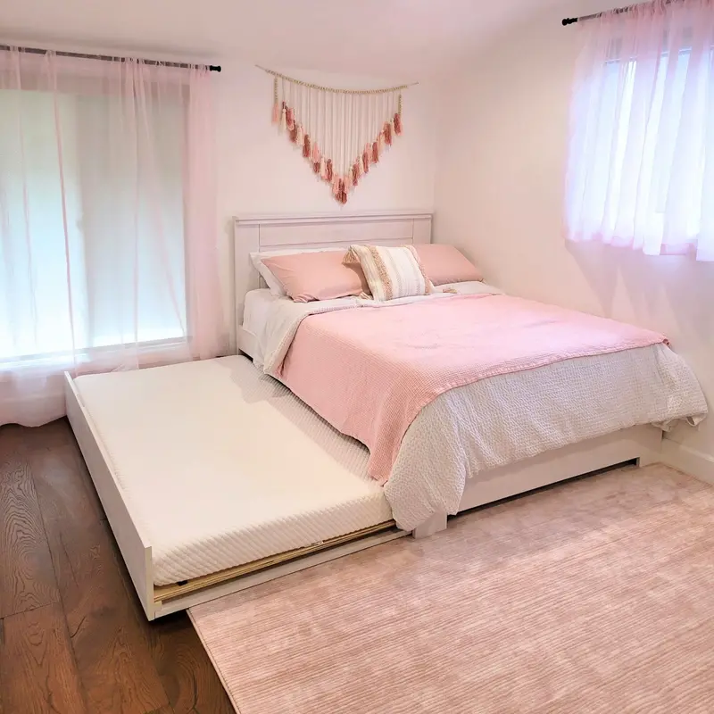Farmhouse Full Panel Bed With Optional Trundle 1
