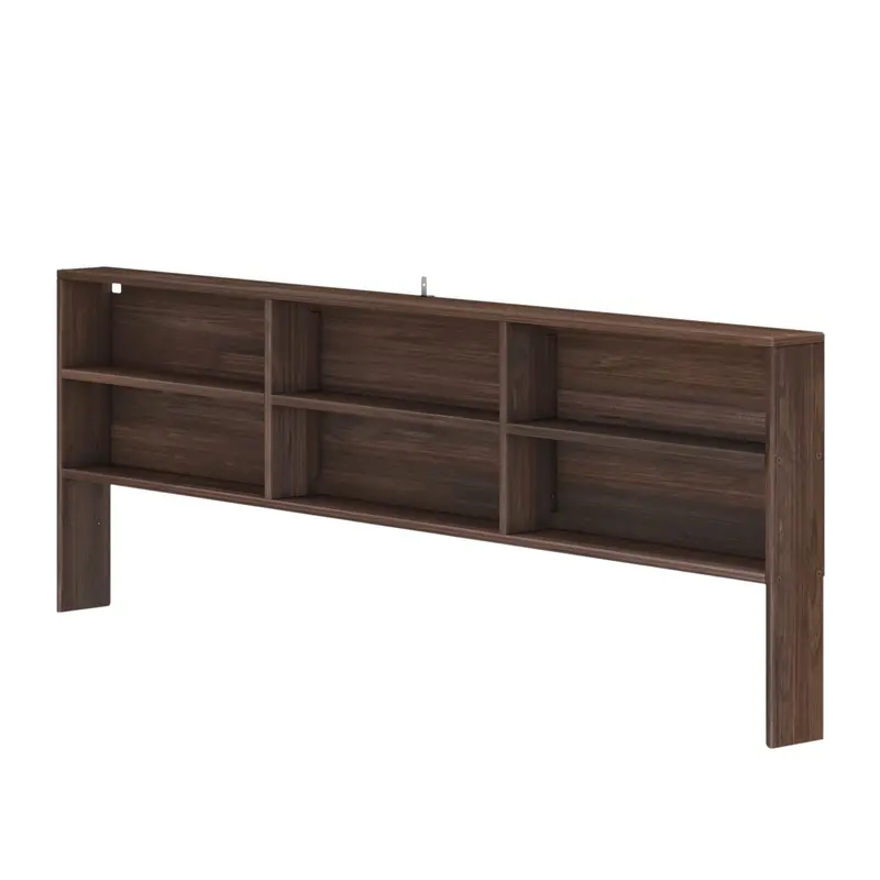Farmhouse-Style Bunk Bed With Built-In Bookcase Shelves 1