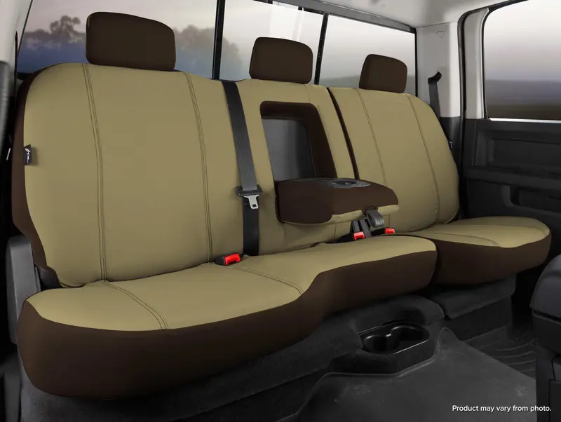 Fia Sp82-44 Taupe Rear Seat Protector – Poly-Cotton Blend, Custom Fit For Suvs & Trucks 1