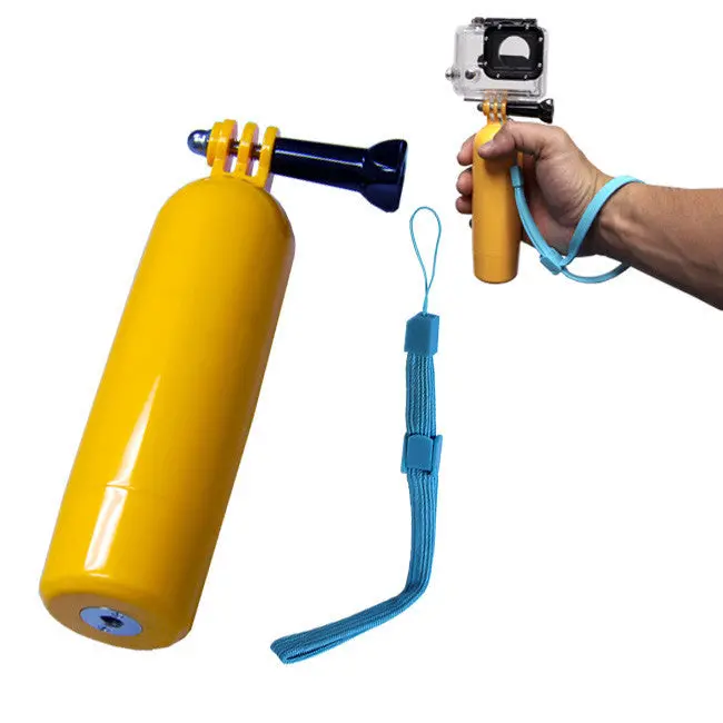 Floatable Bobber Grip With Flat Base Mount For Gopro Cameras 1