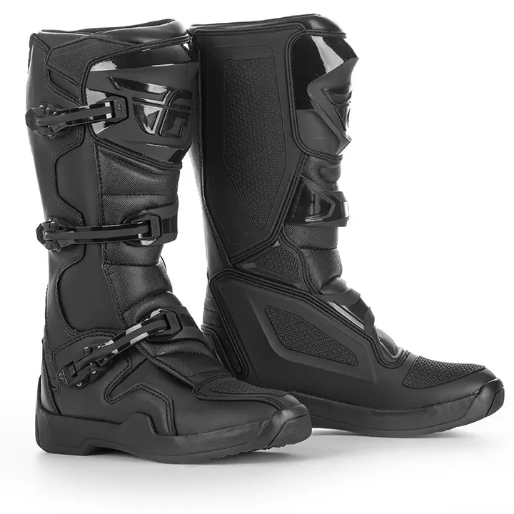 Fly 2023 Maverik Off-Road Boots – Matte Black Motocross Footwear 1