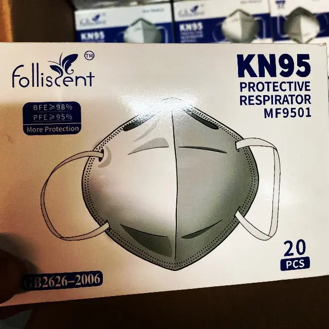 Folliscent Kn95 Respiratory Masks – Fda-Cleared & Ce-Certified 1
