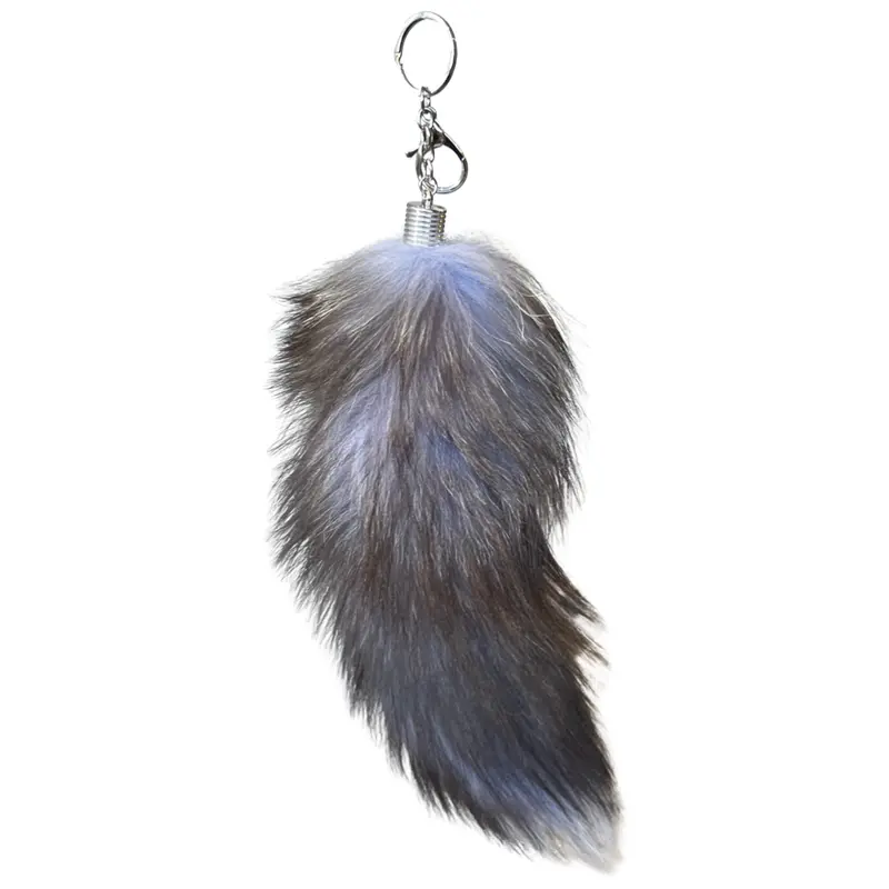 Fox & Wolf Tail Keychain – Faux Fur Plush Bag Charm 1