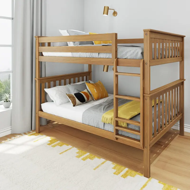 Full-Over-Full Bunk Bed – Heavy-Duty Twin-Sized Top & Bottom 3