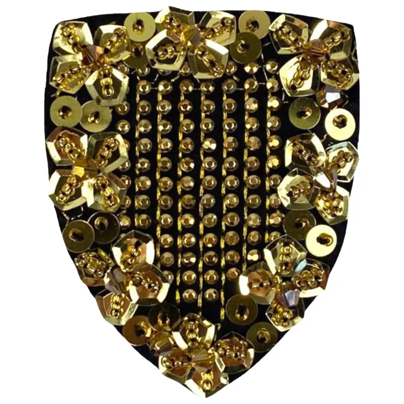 Glitter Embroidered Glamour Patch – Sew-On Fashion Accent 1