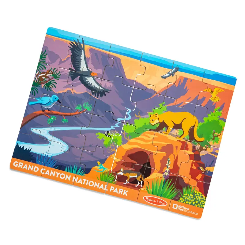 Grand Canyon National Park Jigsaw Puzzle – 24-Piece Wooden Geography Toy 1