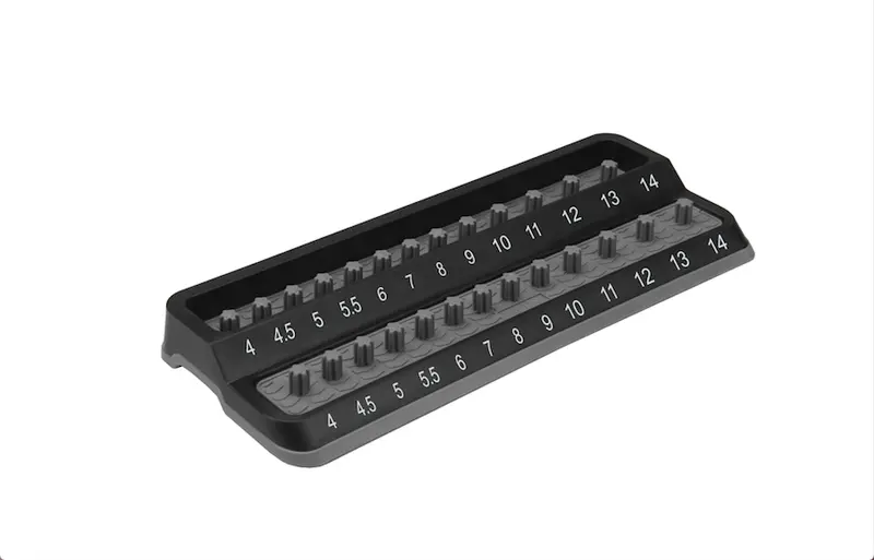 Gray 6-Piece Friction Peg Socket Holder Set 1