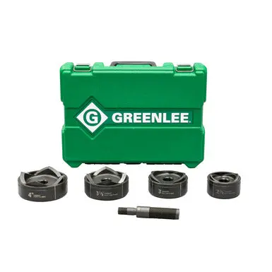 Greenlee 7304 Hydraulic Driver-Compatible Knockout Set: 2-1/2" To 4" 1