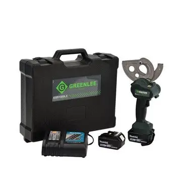 Greenlee Esr1000Lx11 Heavy-Duty Battery Ratchet Cable Cutter – 120V Charger Included 1