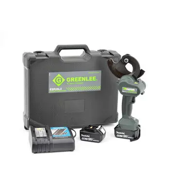 Greenlee Esr25Lx12 25Mm Acsr Ratchet Cable Cutter – 12V Battery & Charger Bundle 1