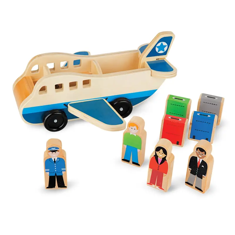 Handcrafted Wooden Airplane Toy 1
