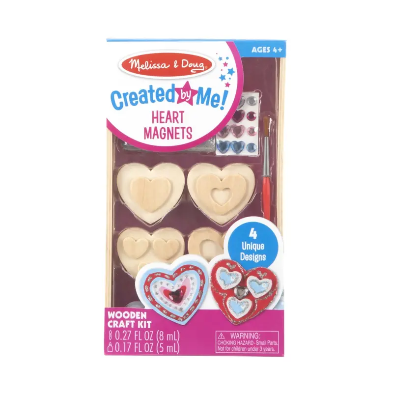 Heart-Shaped Magnetic Craft Kit – Wooden Diy Activity 1