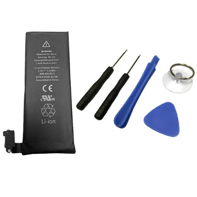 High-Capacity Li-Po Replacement Battery Kit With Precision Tools For Iphone 4–6 1