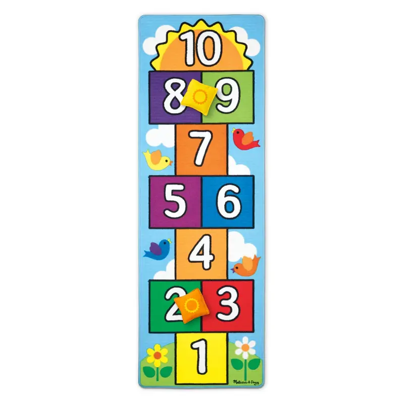 Hop & Count Hopscotch Learning Rug 1