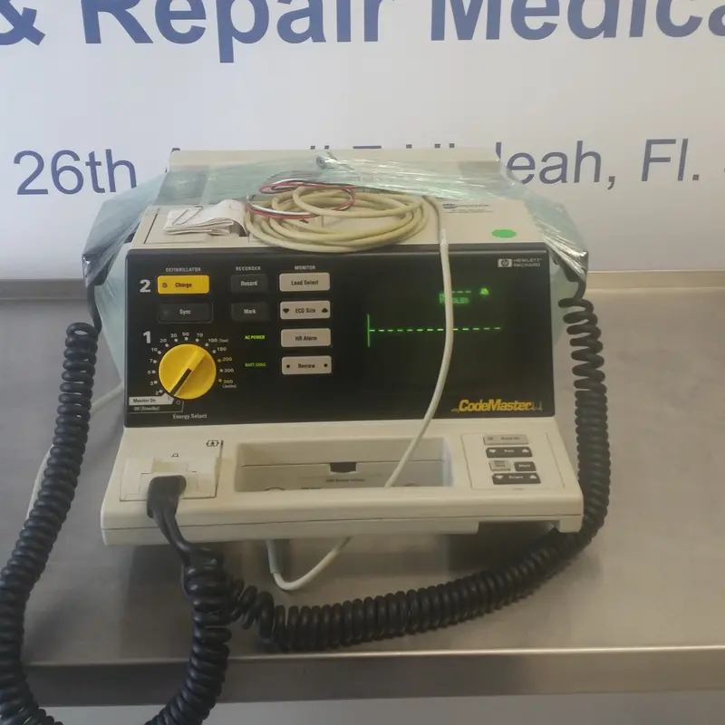 Hp Codemaster Manual Defibrillator With Ecg Monitoring 1