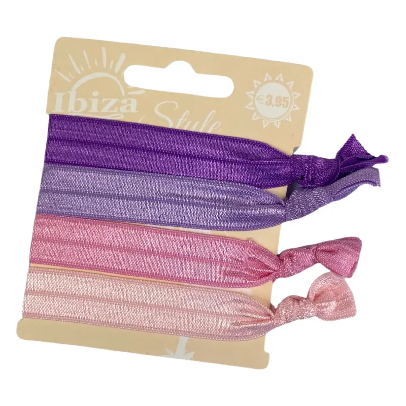 Ibiza-Inspired Hair Tie – Purple, Lilac & Pink Ombre 1