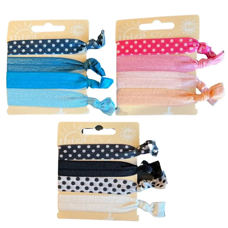 Ibiza-Style Hairband With Three Card Holders And Polka Dot Print 1