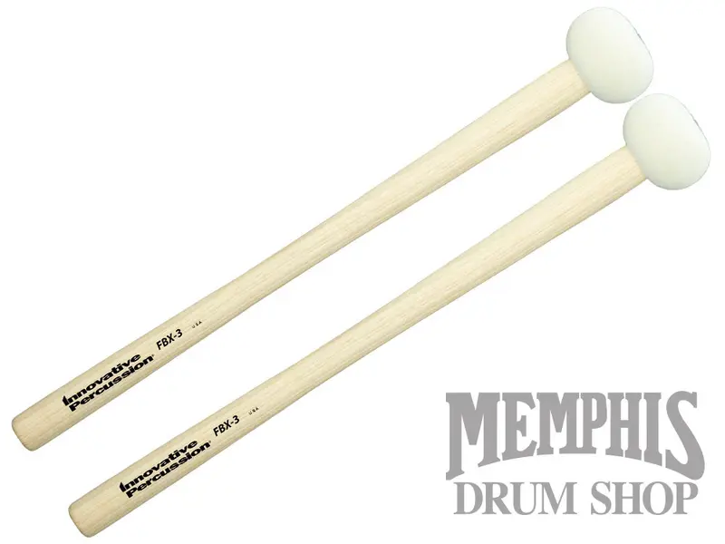 Innovative Percussion Marching Bass Medium Mallets (Fbx-3) 1