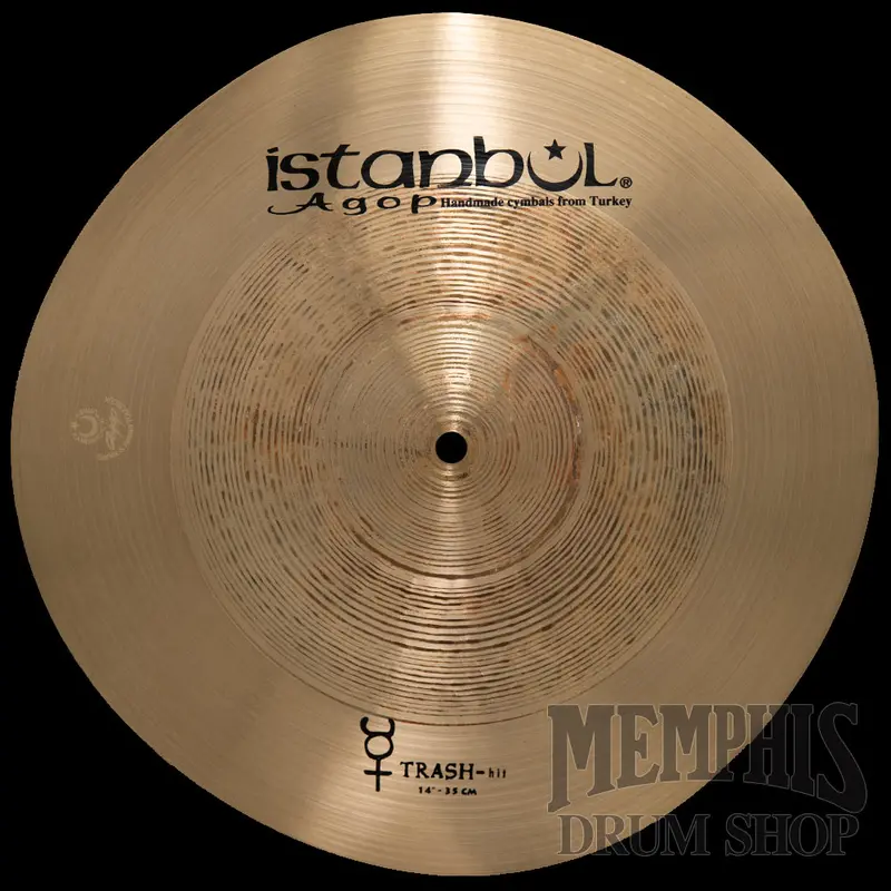 Istanbul Agop 14-Inch Traditional Trash Hit Cymbal – Gritty, Textured Sound 1