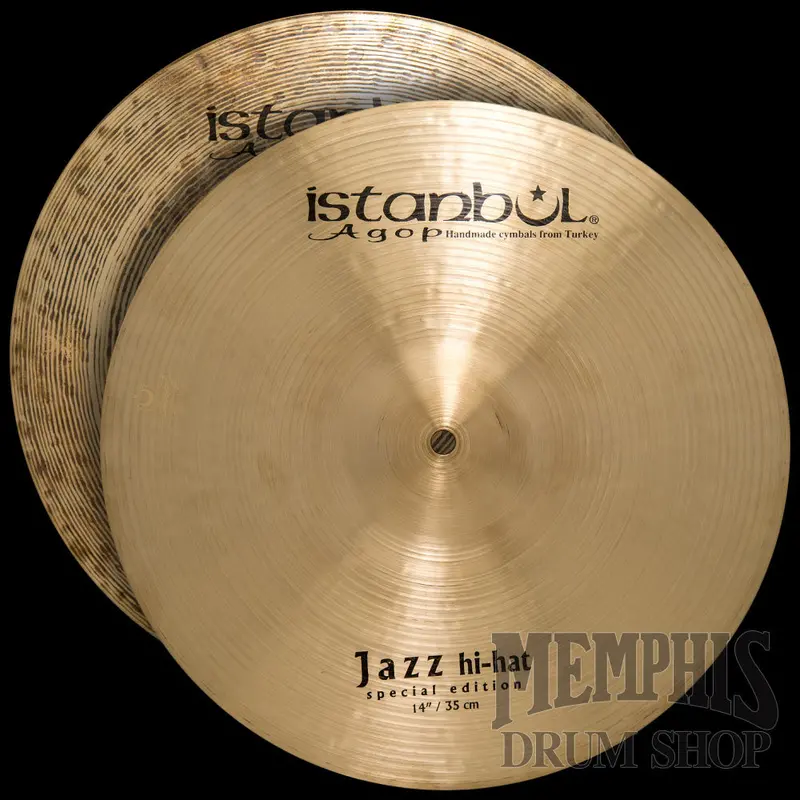 Istanbul Agop Special Edition 14-Inch Jazz Hi-Hats – Handcrafted B20 Bronze 1