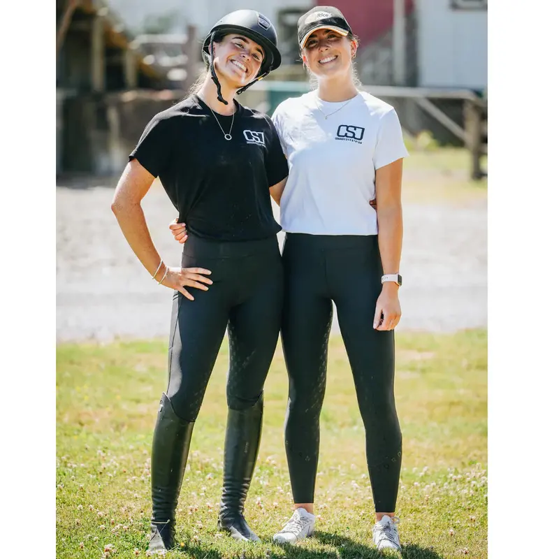 Jordan Elli Tina Black High-Waisted Full-Seat Equestrian Tights 1