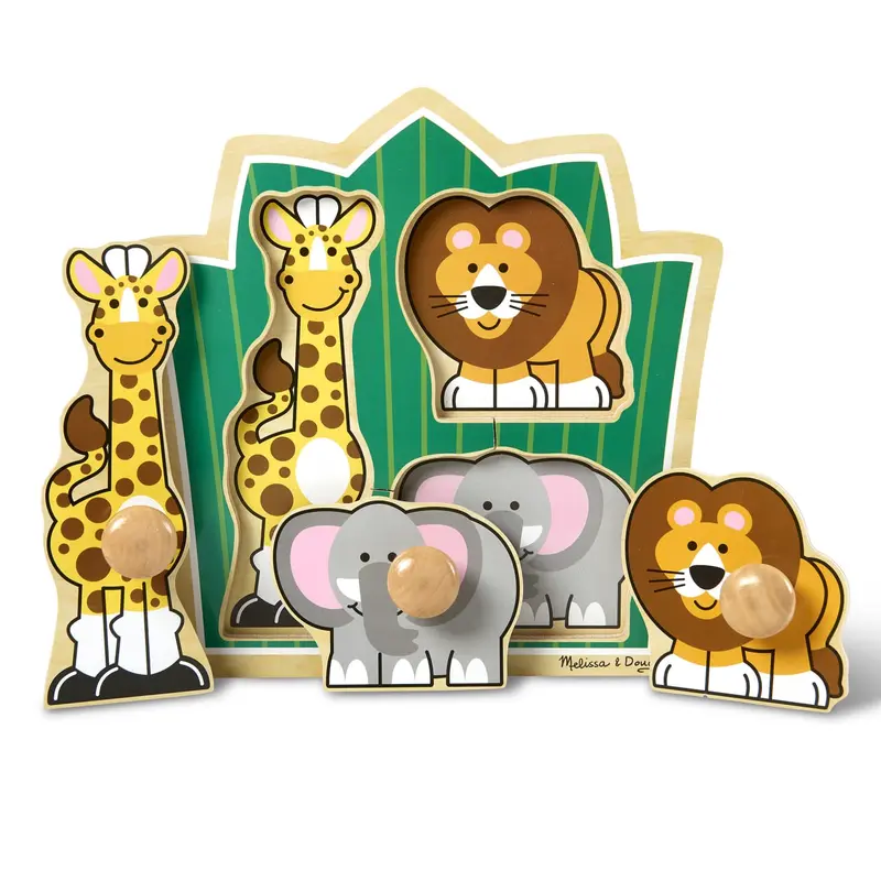 Jungle Friends Jumbo Knob Puzzle (3-Piece) 1
