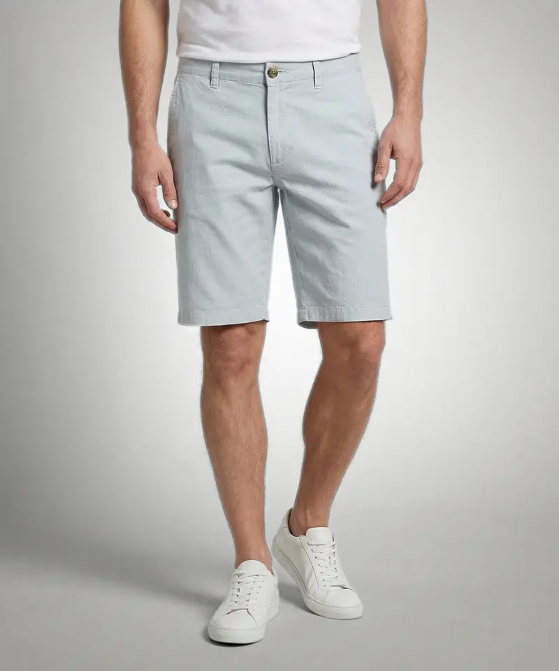 Light Blue Poplin Shorts 1