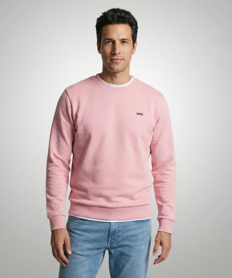 Light Pink Mcg Logo Crewneck Sweater 1