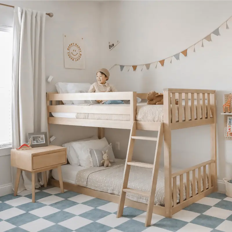Low-Profile Scandinavian Twin-Over-Twin Bunk 2