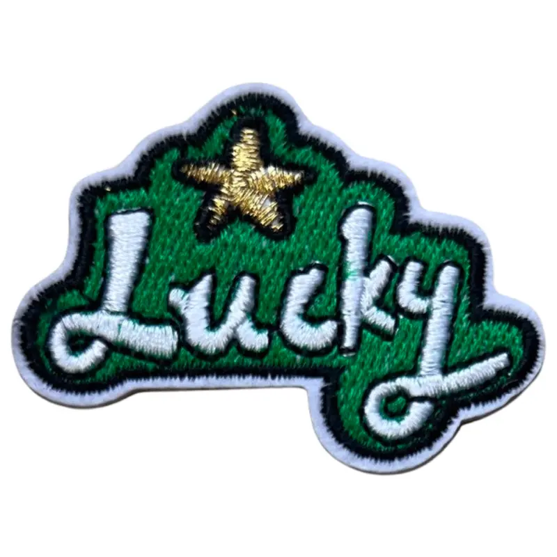 Lucky Word Sew-On Patch Sticker 1