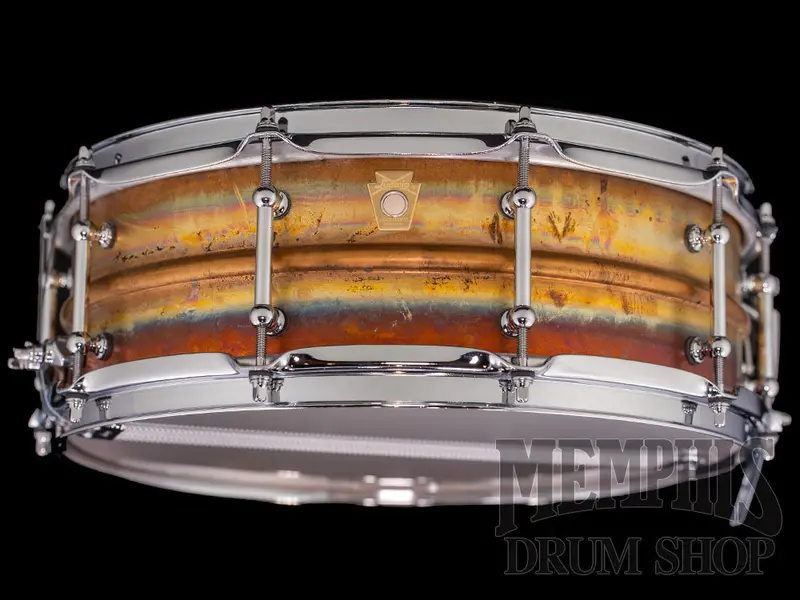 Ludwig 14X5 Raw Bronze Phonic Snare Drum With Vintage Tube Lugs 1