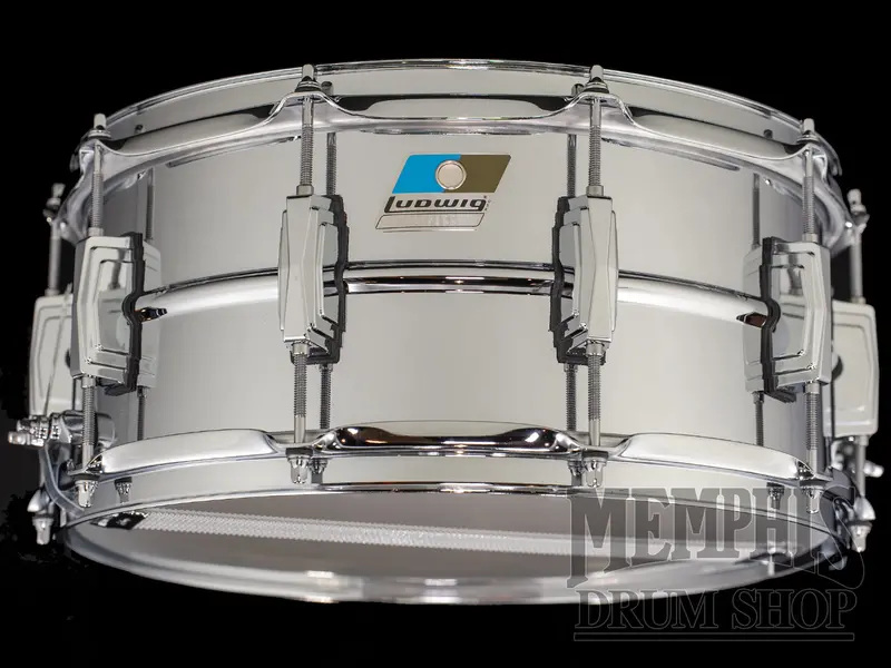 Ludwig 14"X6.5" Supraphonic Classic Snare Drum – Blue & Olive Badge 1