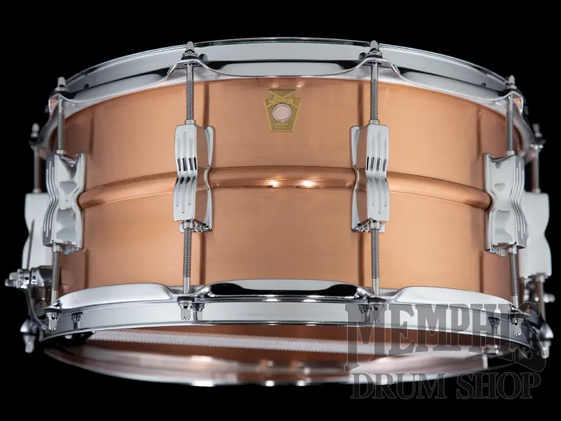 Ludwig Acro Copper 14X6.5 Snare Drum With P88Ac Throw-Off 1