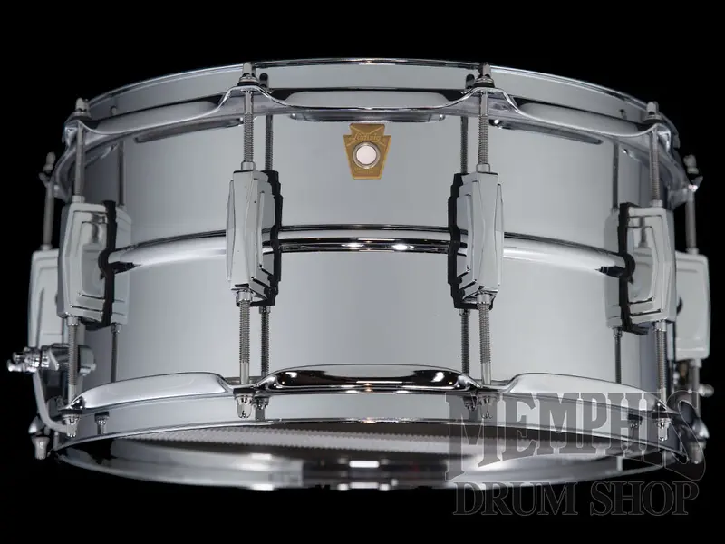 Ludwig Chrome-Over-Brass Snare Drum – 14" X 6.5" 1