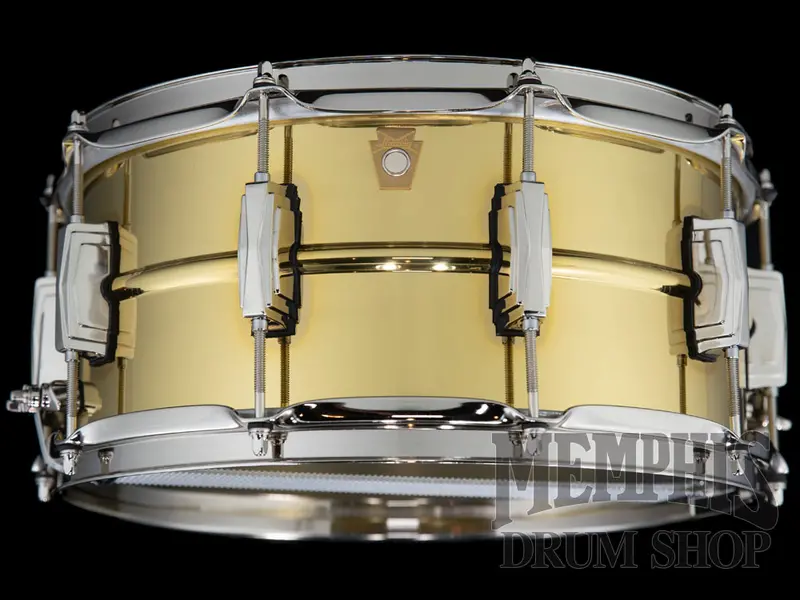 Ludwig Super Brass Snare Drum – 14" X 6.5", Nickel-Plated Hardware 1