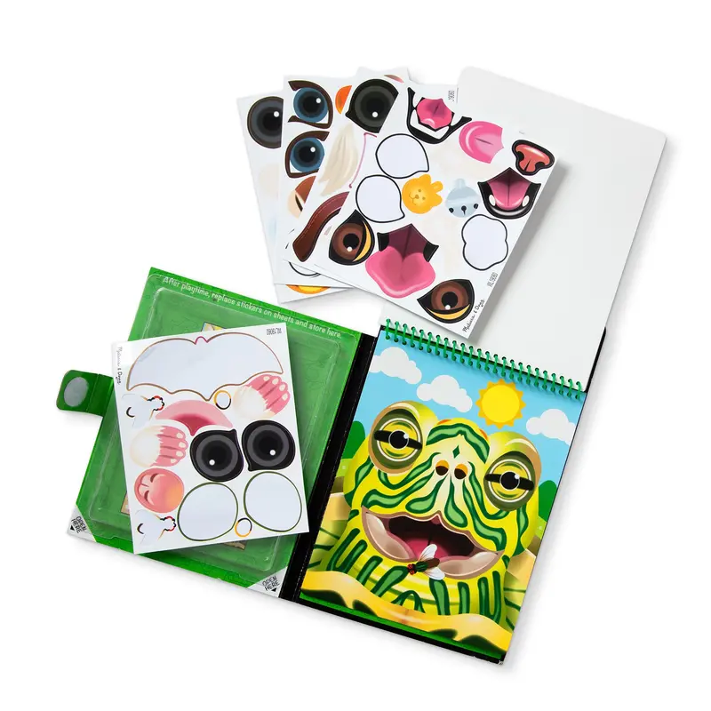 Make-A-Face Reusable Sticker Pad – Pets Edition (Travel-Friendly Activity) 1