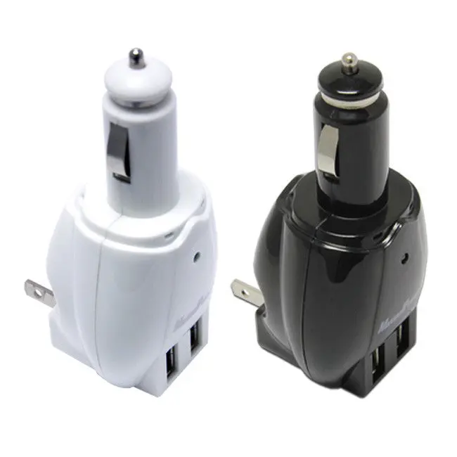 Maximalpower Dual-Port Usb Car Charger With Ac Wall Adapter 1