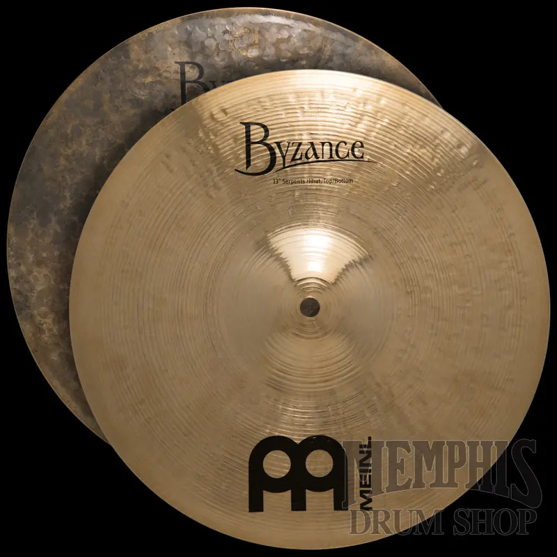Meinl 13" Byzance Brilliant Serpents Hi-Hats – Expressive Vintage Tone 1