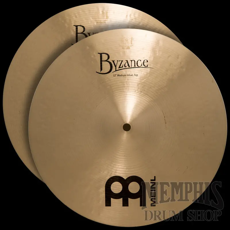 Meinl 13" Byzance Traditional Medium Hi-Hats – Responsive, Classic Studio Sound 1
