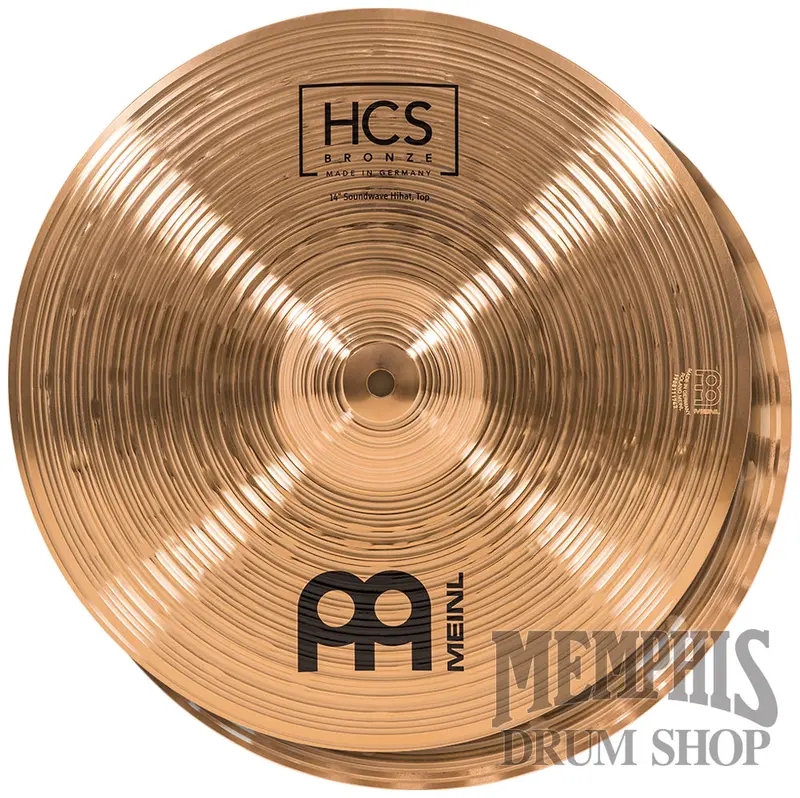 Meinl 14-Inch Hcs Bronze Soundwave Hi-Hats 1