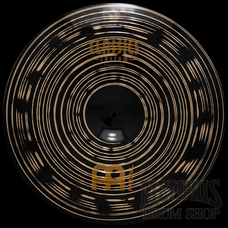 Meinl 18" Classics Custom Dark Heavy China Cymbal – Aggressive, Smoky Effect 1