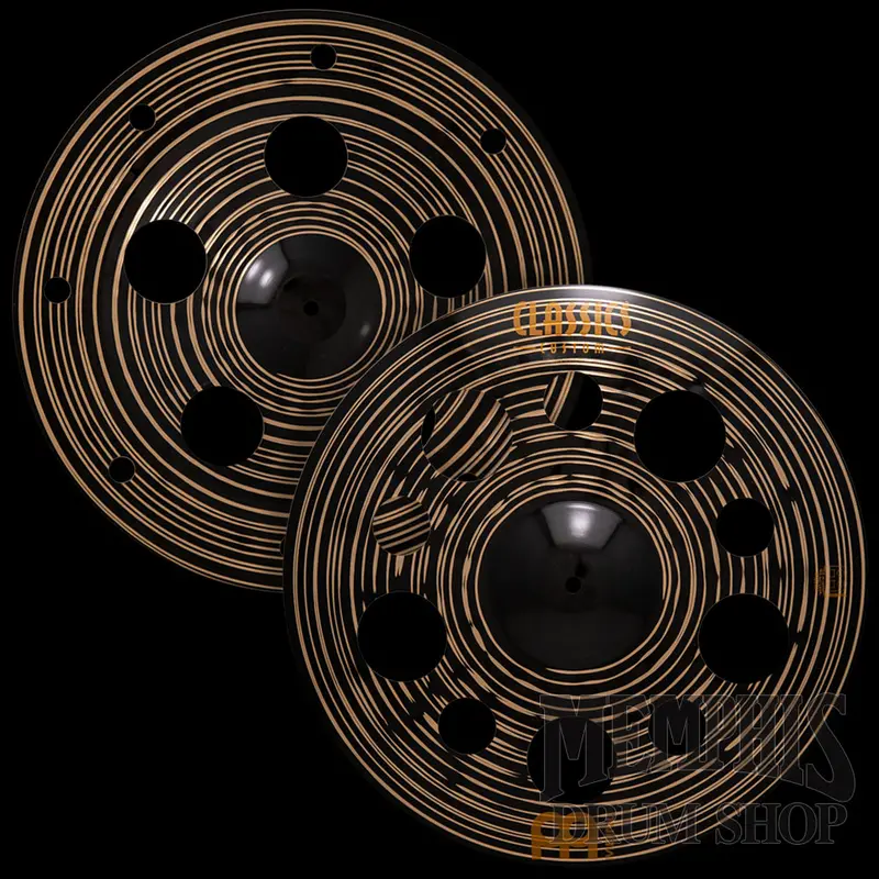Meinl 18-Inch Classics Custom Dark Trash Stack – Textured Hybrid Effect 1