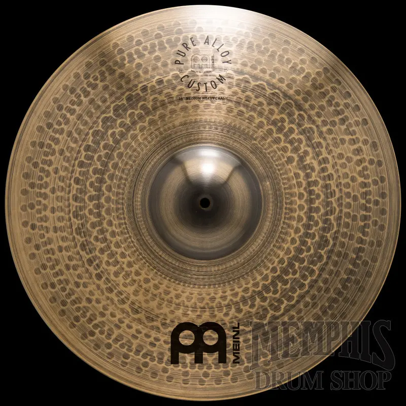 Meinl 18" Pure Alloy Custom Medium Heavy Crash Cymbal – High-Output, Rock-Ready Crash 1