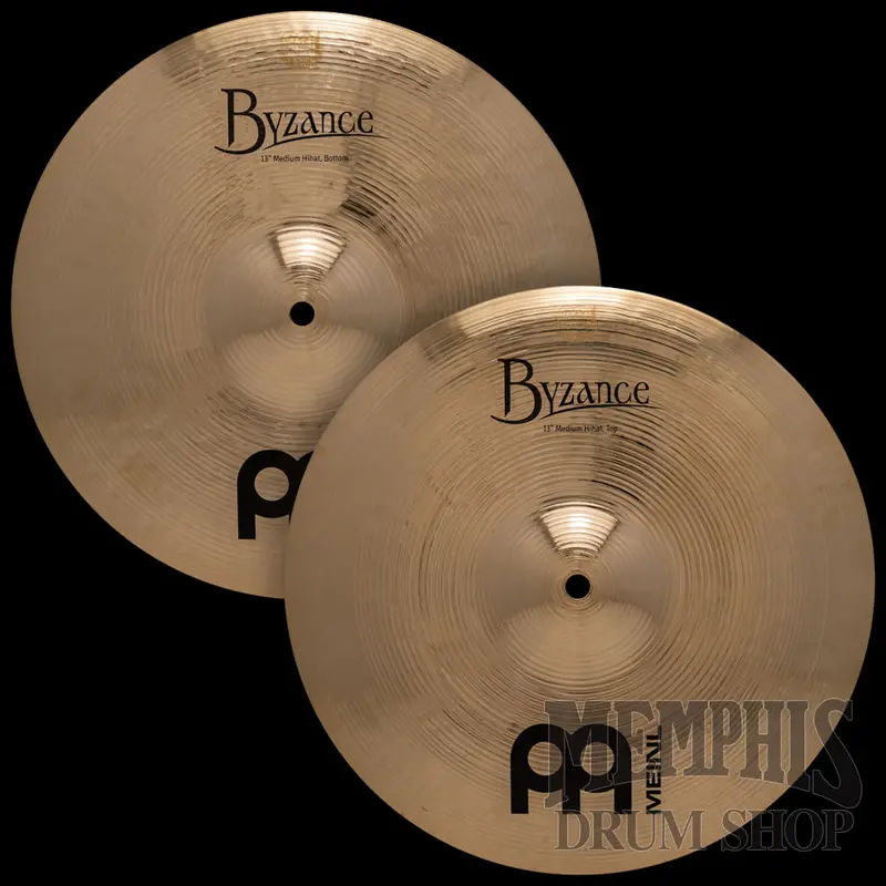 Meinl Byzance Brilliant 13-Inch Medium Hi-Hats 1