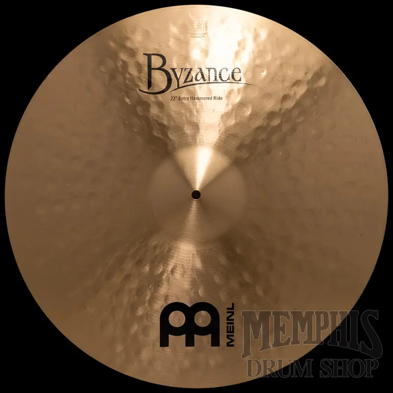 Meinl Byzance Traditional 22" Extra Hammered Ride Cymbal – Rich, Dark, Highly Articulate 1