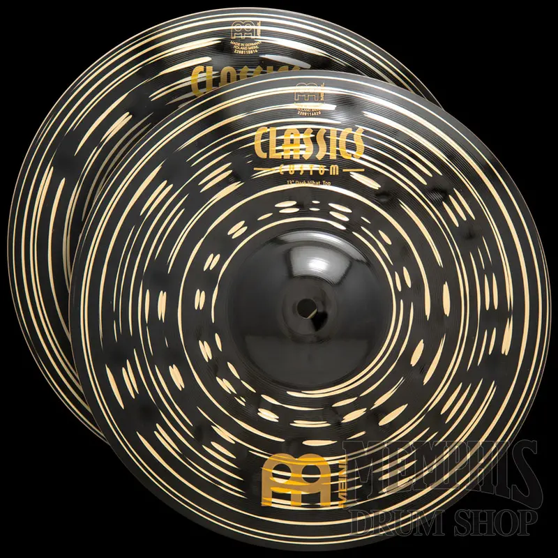 Meinl Classics Custom Dark 13" Hi-Hats – Warm, Smoky Texture With Intimate Stick Response 1